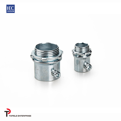 25mm 32mm IEC 61386 Emt Connector Set Screw Type Silver Zinc