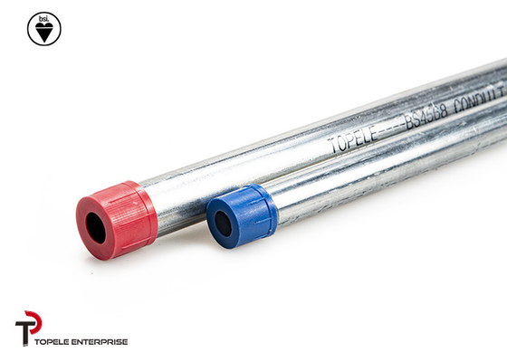 Electrical Galvanized Steel BS4568 Conduit GI Tube With Threaded Coupler， 10 Feet