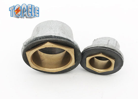 BS Electrical Conduit Malleable Iron Flanged Coupling With Washer And Brass Bush