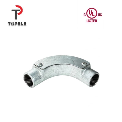 BS4568 Conduit Malleable Iron Inspection Bends Hot Dip