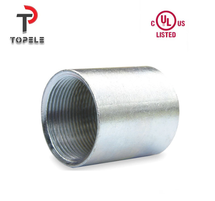 Zinc Coating Galvanized Steel IMC Threaded Conduit Coupling 1/2&quot; To  4&quot;
