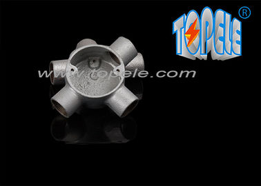 Three Way BS4568 / Malleable Iron Pipe Fitting Angle Circular Junction Box