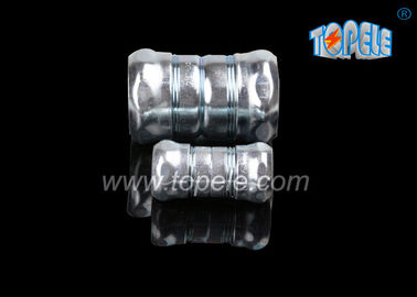 Electrical Metallic Tubing Connector / Made Of 514B Zinc Plated Steel Compression Coupling / 1/2 In To 4 In
