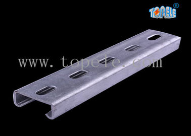 Black HDG Slotted Plain Strut Unistrut Channel To Support Conduits 41X 41MM