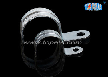 Zinc Plated Steel IMC Conduit Fittings Pipe Clamp One Hole Strap