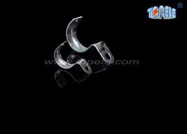Zinc Plated Steel IMC Conduit Fittings Pipe Clamp One Hole Strap
