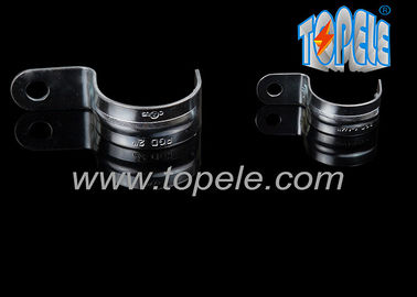 Zinc Plated Steel IMC Conduit Fittings Pipe Clamp One Hole Strap