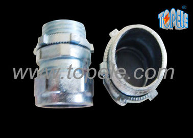 3/4” Zinc / Steel Emt Pipe Fittings Compression EMT Connector ISO Standard