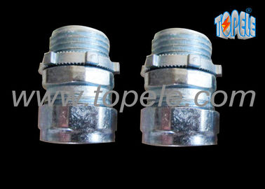 3/4” Zinc / Steel Emt Pipe Fittings Compression EMT Connector ISO Standard
