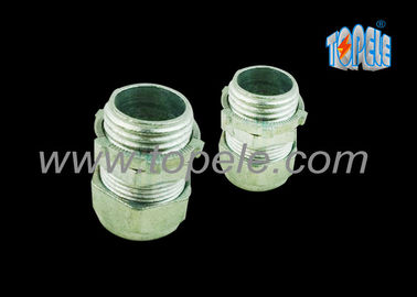 3/4” Zinc / Steel Emt Pipe Fittings Compression EMT Connector ISO Standard