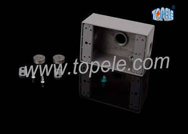 Electrical Boxes For Branch Circuit Wiring Aluminum Die Cast Weatherproof Box / Two Gang Electrical Outlet Box