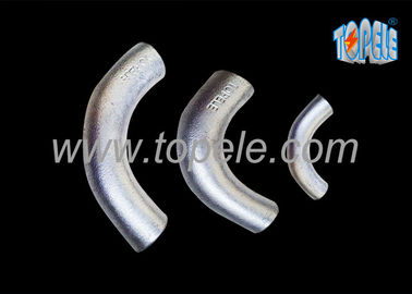 BS4568 Galvanized Steel Pipe Malleable Iron Channel Intersection Elbow 20mm / 25mm