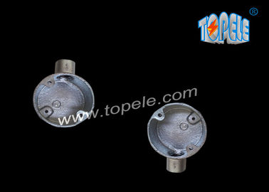 BS4568  Casting Malleable Iron Pipe Fittings/ 25mm Galvanized Terminal One-Way Box / Conduit Box