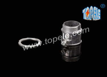 EMT Electrical Conduit And Fittings / Zinc Die Cast EMT Conduit Connector Set-screw / 1/2&quot;-4&quot; Zinc Die Casting