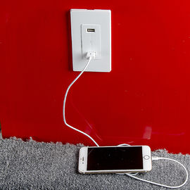 LD-U001 4.2A Smart High Speed USB Charger Outlet , 2 USB Ports with 2 Wall Plates