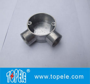 TOPELE 25mm / 32mm BS Electrical Conduit Galvanized Aluminum Circular Junction Box For Conduit Fittings