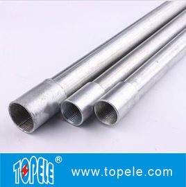 Electrical Galvanized Steel BS4568 Conduit GI Tube With Threaded Coupler， 10 Feet