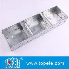 25mm,35mm Steel BS4568 GI Box / Terminal One Gang GI Box, Electrical Boxes And Covers