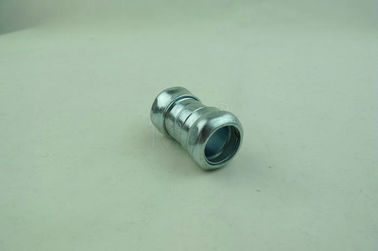 Zinc Plated Steel EMT Compression Coupling , EMT Coupling 1/2&quot; To 4&quot; Inch