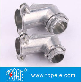Straight / 90 Degree Flexible Conduit and Fittings Metal Zinc Squeeze Angle Connectors