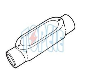 Aluminum Die Cast Conduit Body , Threaded C Type With Cover / Outlet Box