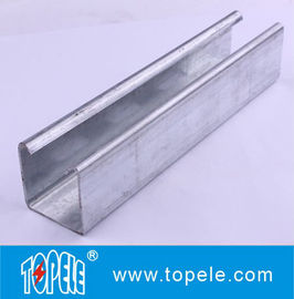 Plain channel41x25mm, 41x35mm Pre-galvanized Perforated Plain / Slotted Strut Channel Steel Unistrut Channel