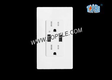 Smart High Speed USB Charger 15A Tamper - Resistant Outlet Indoor Use Only