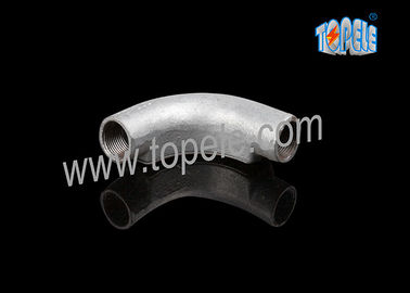 20MM 3 / 4”, 1”BS4568 GI Iron Elbow Malleable Iron Circular Junction Box with Tapped Hole
