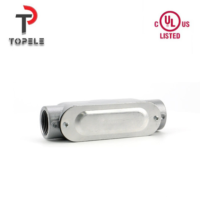 C Threaded Aluminum Rigid Conduit Body With Outlet Box Corrosion Resistant UL List
