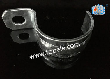 Zinc Plated Steel EMT Conduit And Fittings With One-hole Clip / EMT Conduit Strap