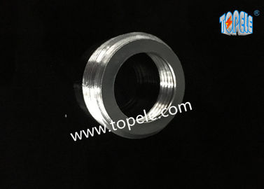 Reducing Bushing Zinc Plated Steel IMC Conduit Fittings , Outside And Inside Threaded Reducer Nipple