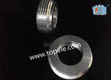 Reducing Bushing Zinc Plated Steel IMC Conduit Fittings , Outside And Inside Threaded Reducer Nipple