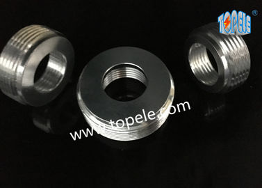 Reducing Bushing Zinc Plated Steel IMC Conduit Fittings , Outside And Inside Threaded Reducer Nipple