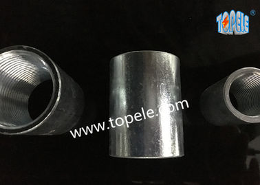 Rigid Coupling Zinc Plated Steel , IMC Conduit Fittings , Electrical Galvanized Threaded Coupler