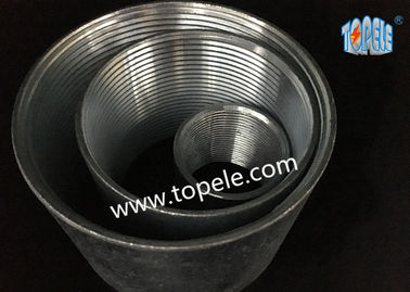 Rigid Coupling Zinc Plated Steel , IMC Conduit Fittings , Electrical Galvanized Threaded Coupler