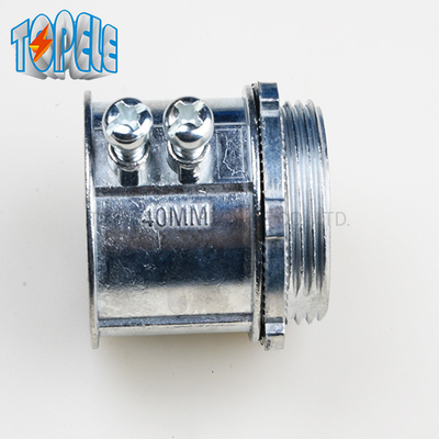 IEC 61386 25mm Connector EMT Aleacion Zinc EMT Connector Set Screw Type