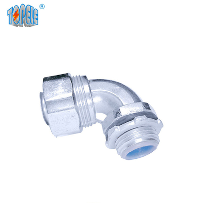 Liquid Tight Quincunx Head Zinc 90 Degree Angle Connector IEC Standard