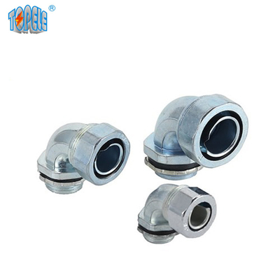 Liquid Tight Quincunx Head Zinc 90 Degree Angle Connector IEC Standard