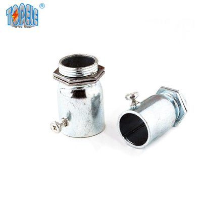 IEC 61386 Acero Terminal EMT Connector Electro Galvanized