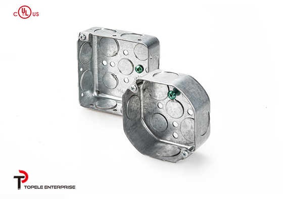 0.6mm, 0.8mm Thickness 4”X2” Square / Octagonal Handy Box, Electrical Boxes And Covers
