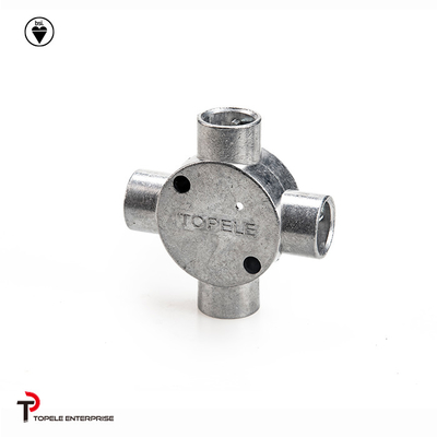 Electric Malleable Iron Cross Circular Intersection Four Way Junction Box