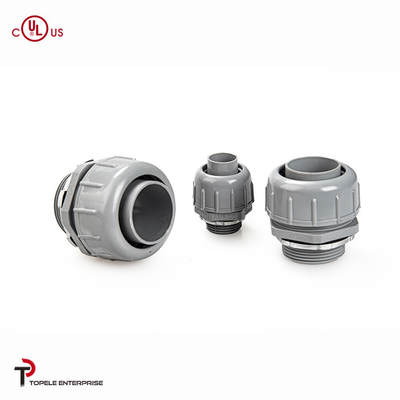 1/2&quot; 3/4&quot; 1&quot; Liquid Tight Flexible Conduit Straight Connector With PVC