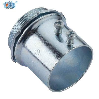 Galvanized EMT Steel Set Screw Connectors Compression / Set Screw Type