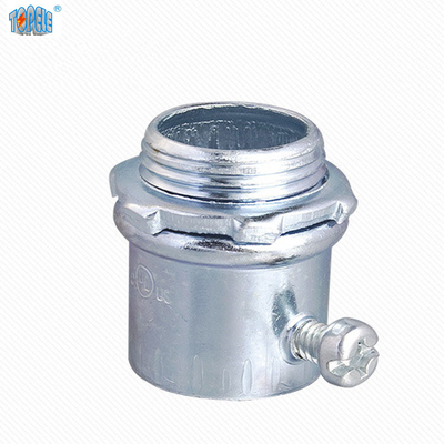 Galvanized EMT Steel Set Screw Connectors Compression / Set Screw Type