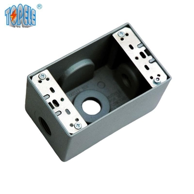 UL Listed 4*2 Aluminum One Gang Device Weatherproof Outlet Box Gray