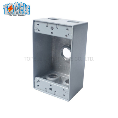 UL Listed 4*2 Aluminum One Gang Device Weatherproof Outlet Box Gray