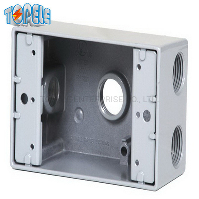 UL Listed 4*2 Aluminum One Gang Device Weatherproof Outlet Box Gray