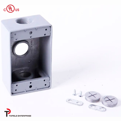 Rectangle Aluminum Electrical Box , Switch Electrical Box Outdoor