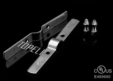 Custom Steel Pipe Clamps For Mount EMT Rigid Conduit , 1/2 Inch To 6 Inch Size