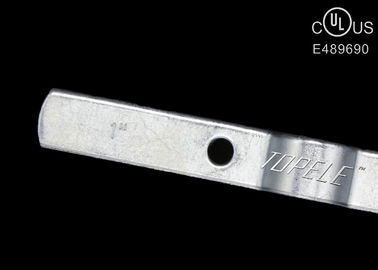 Industrial Silver Pipe Riser Clamp Customized For Cable Support , Building Material Steel Structure Short Tongue Riser C